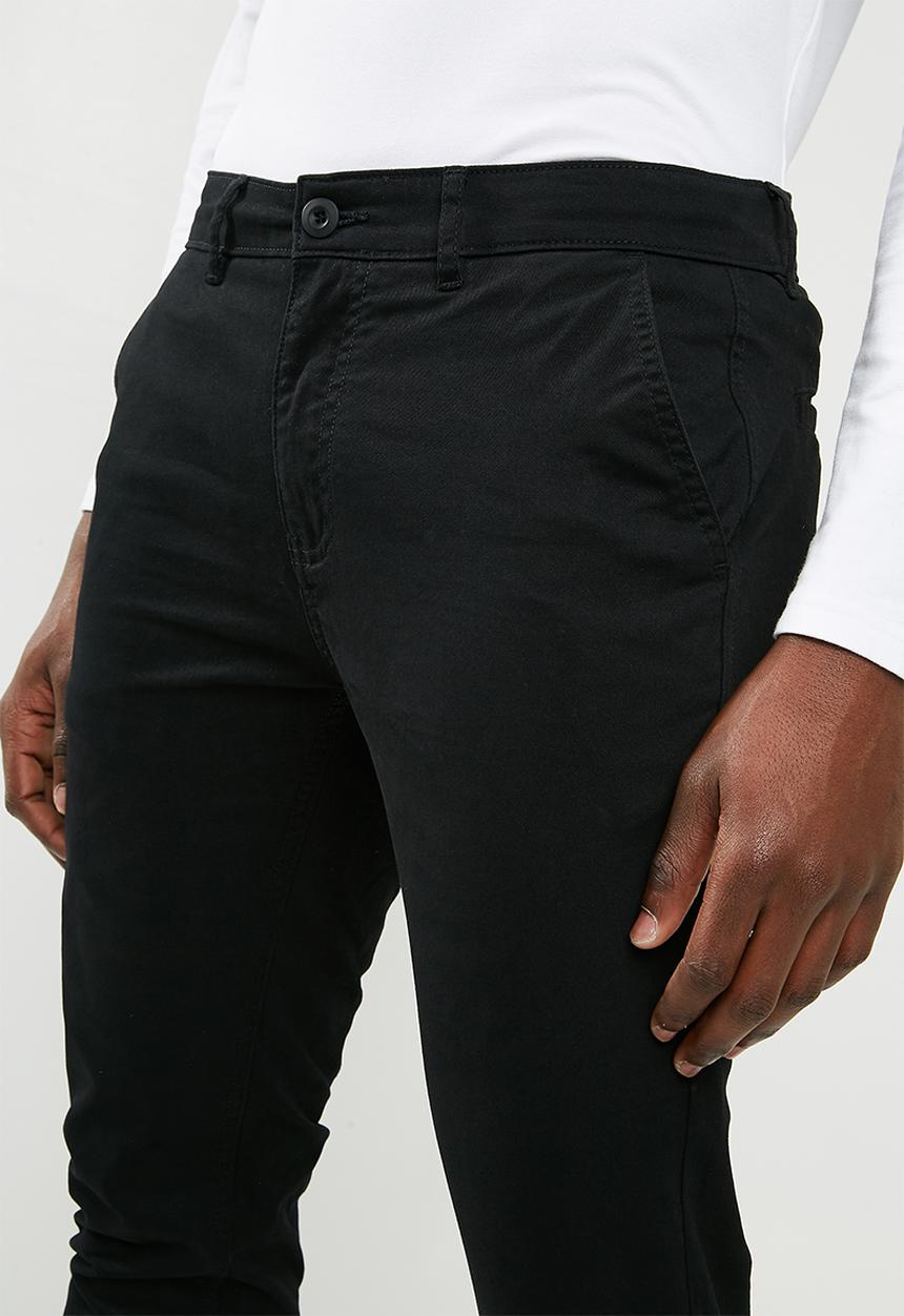 Superbalist - Skinny chino - black 