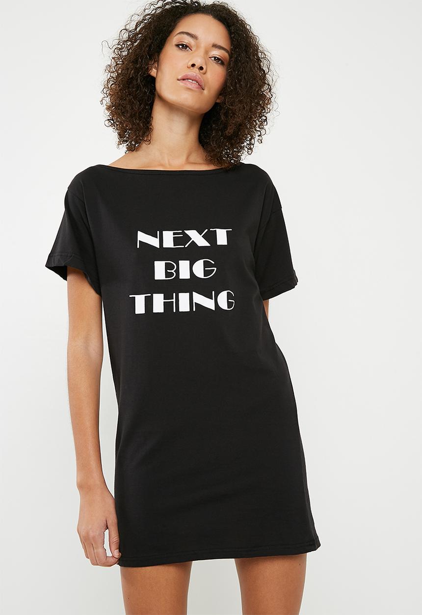 Missguided - Next big thing night tee - black