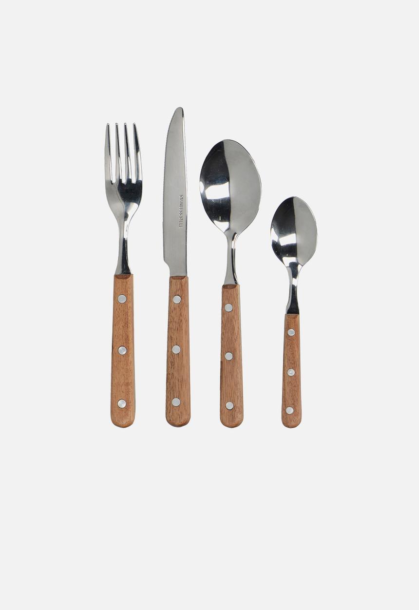 Drift - 16 Piece cutlery set - wood handle