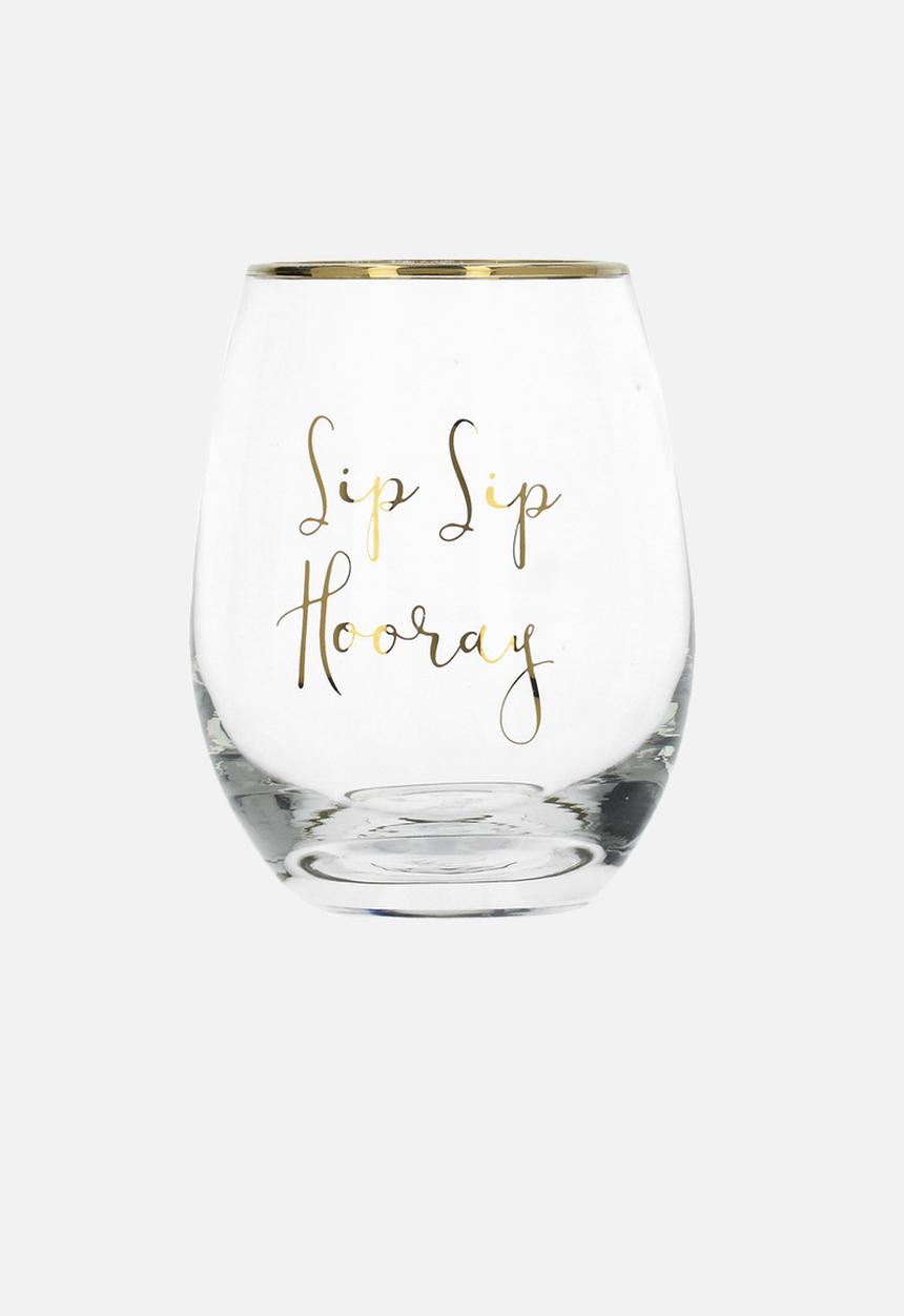 Ava & I - Stemless wine glass - sip sip hooray