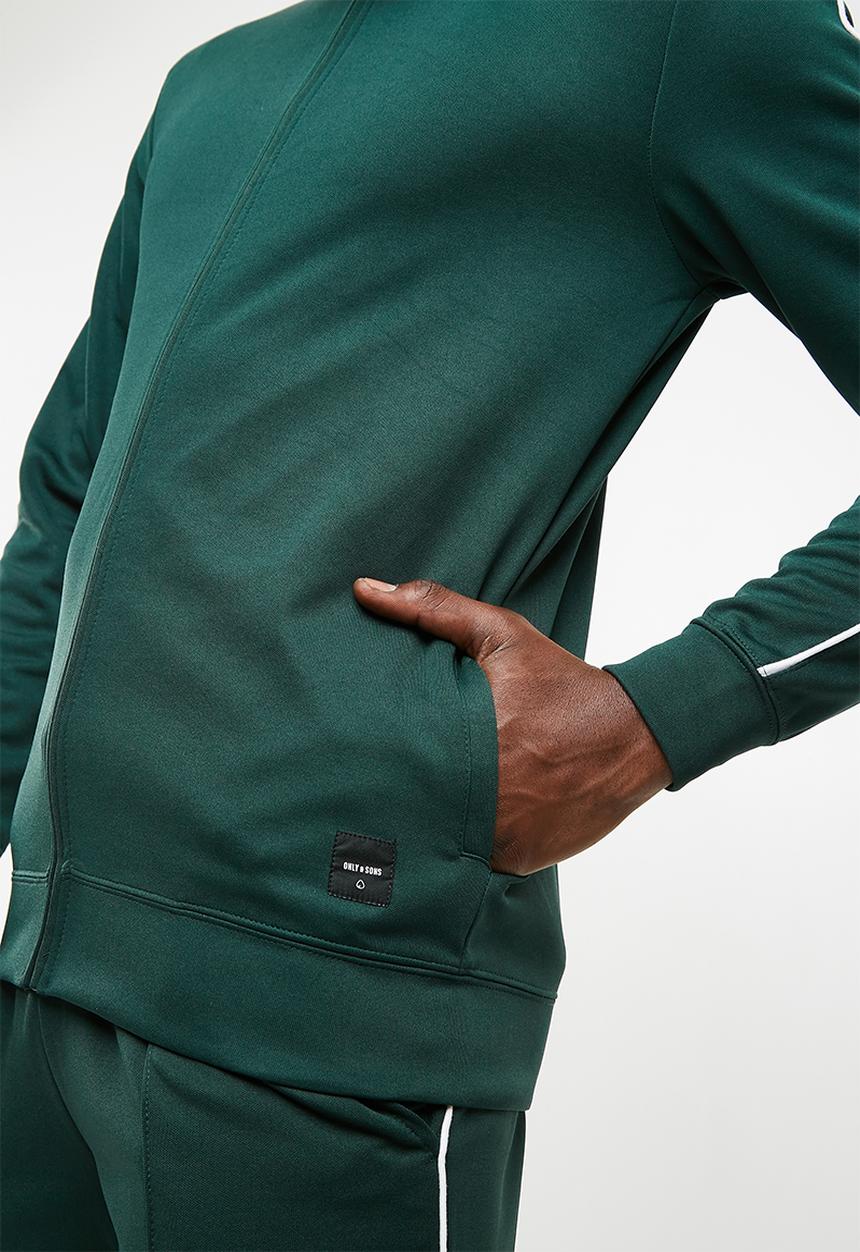 Only & Sons - William track top - green