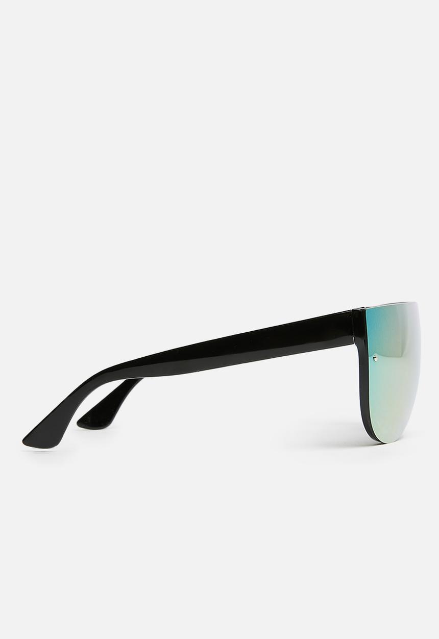 Missguided - Reflective visor sunglasses - yellow