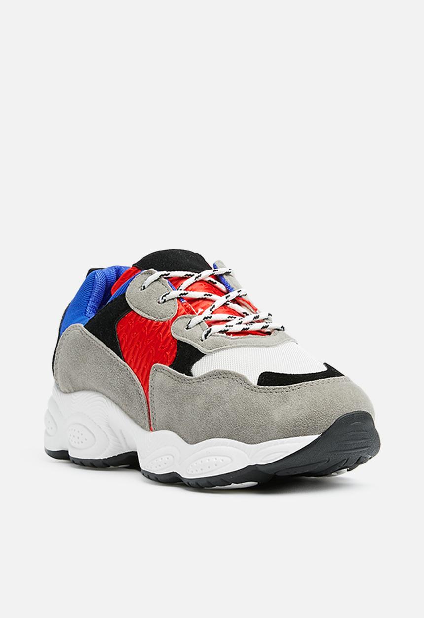 Missguided - Chunky sole colour block trainer - blue