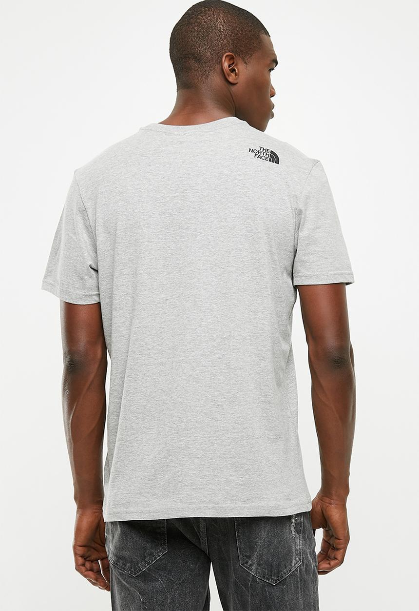 The North Face - M S/S simple dome tee - Medium grey heather