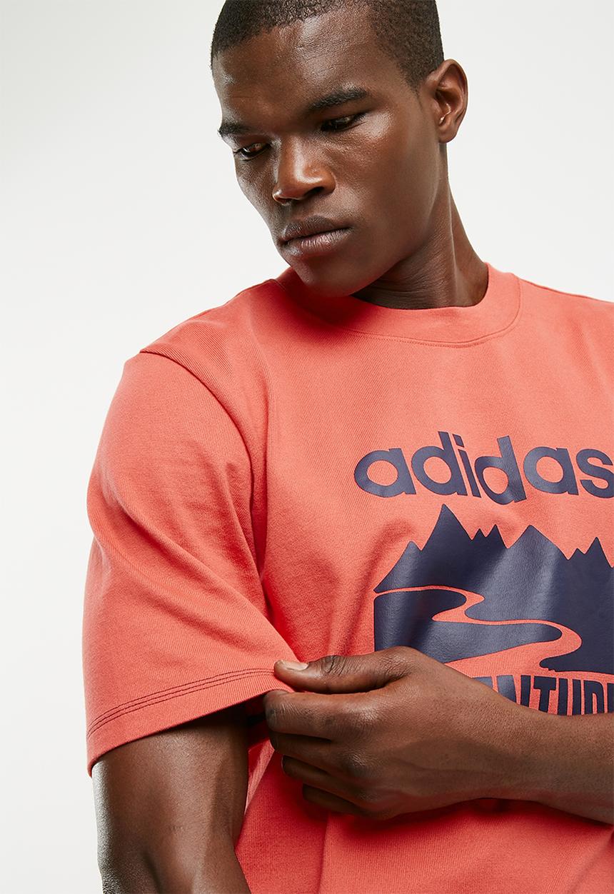 adidas Originals - Adventure tee - coral