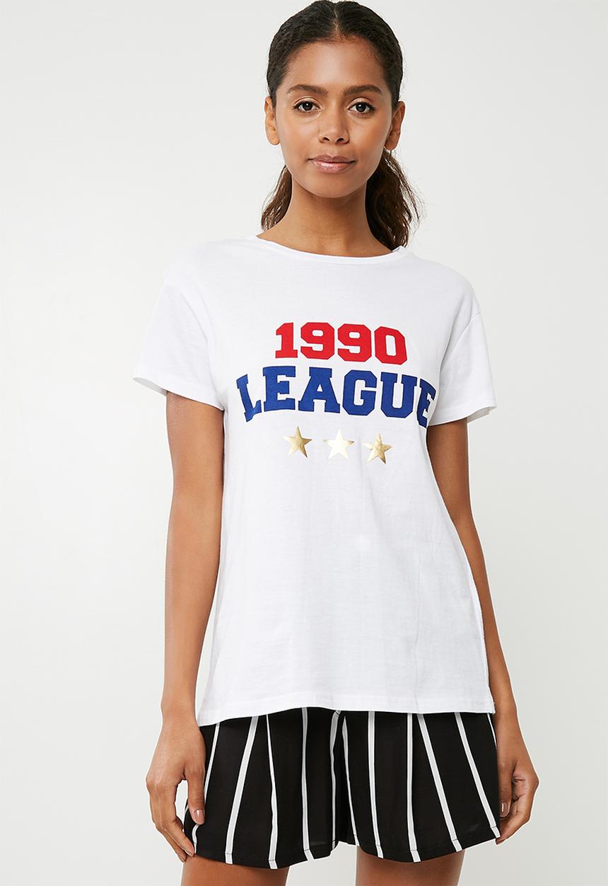 Superbalist - Number slogan tee - white