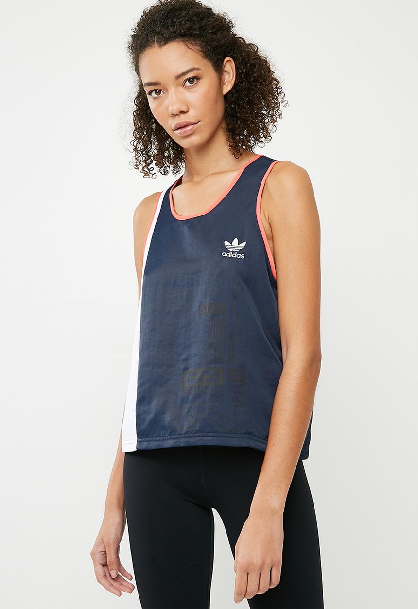 adidas Originals - AI OG tank - blue & coral