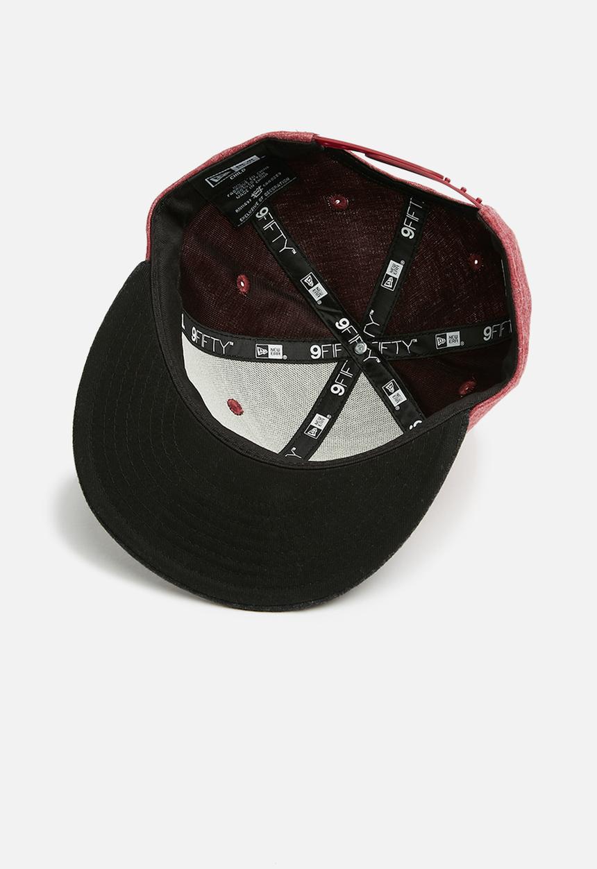 New Era - Kids Minnie mouse snapback cap - maroon & charcoal 