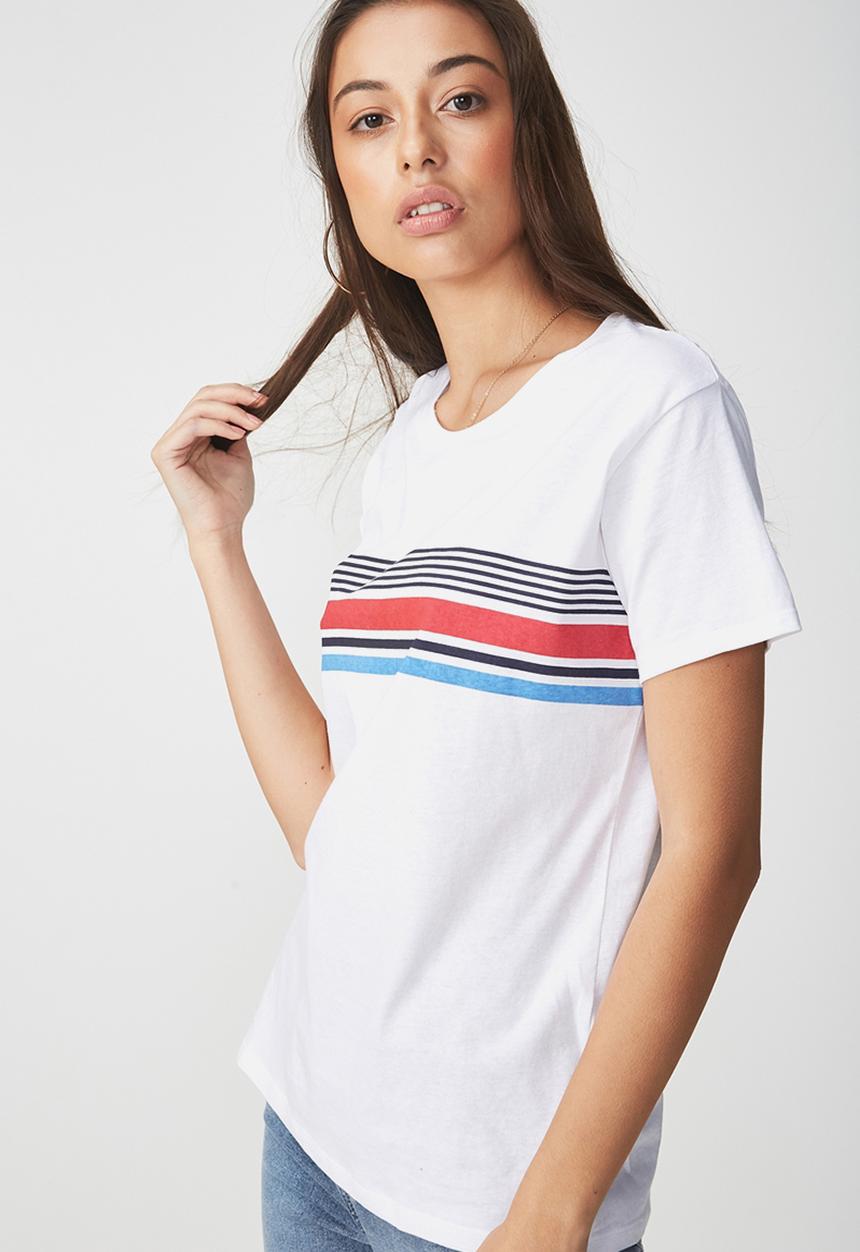 Cotton On - Tbar fox graphic T-shirt - white 