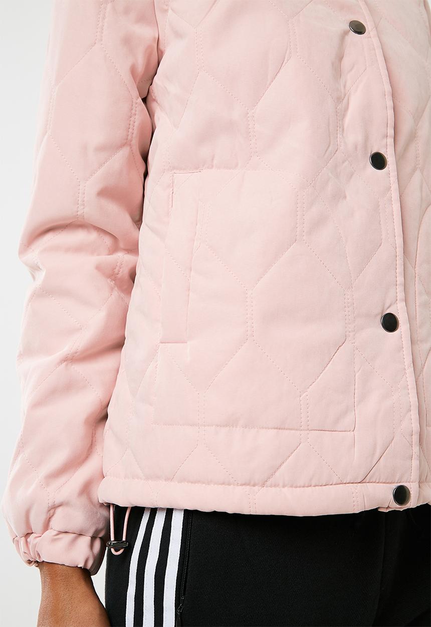 Jacqueline de Yong - Serena quilted jacket - pink 