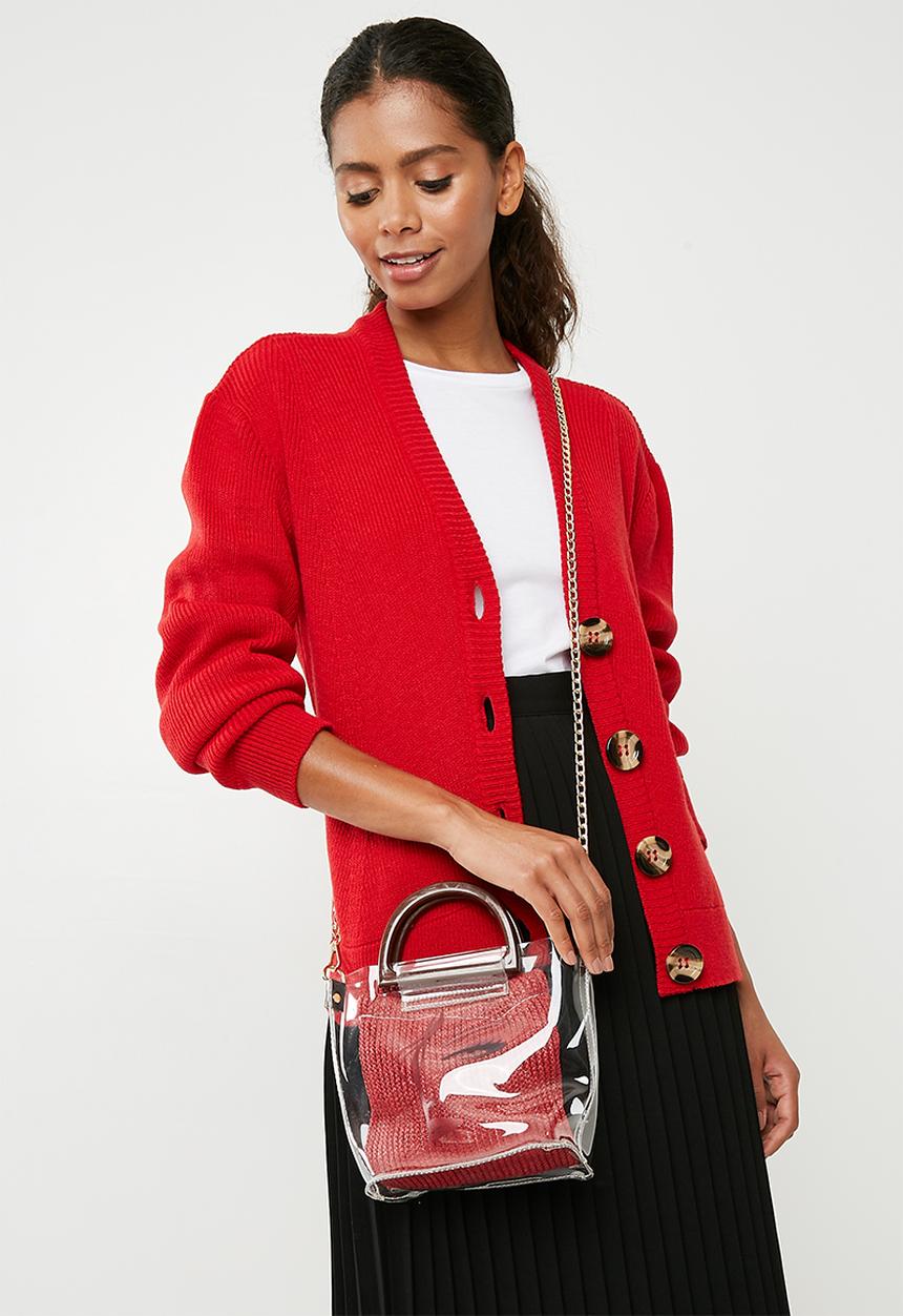 dailyfriday - Ciara clear bag - red 