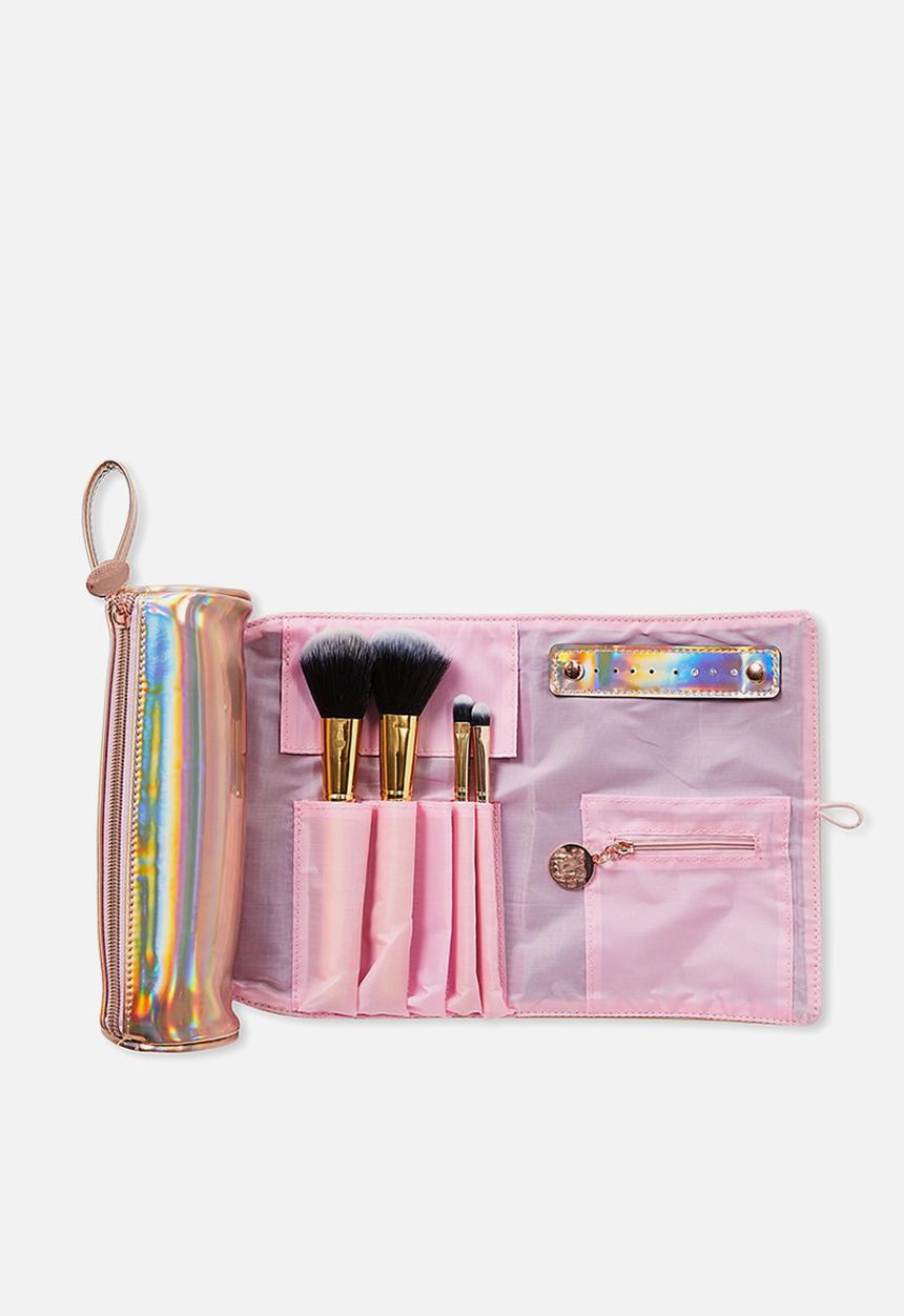 Cotton On - Roll up brush cos case - pink 