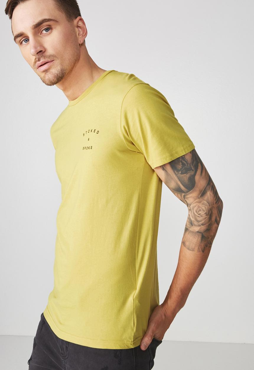 Cotton On - Tbar tee - yellow