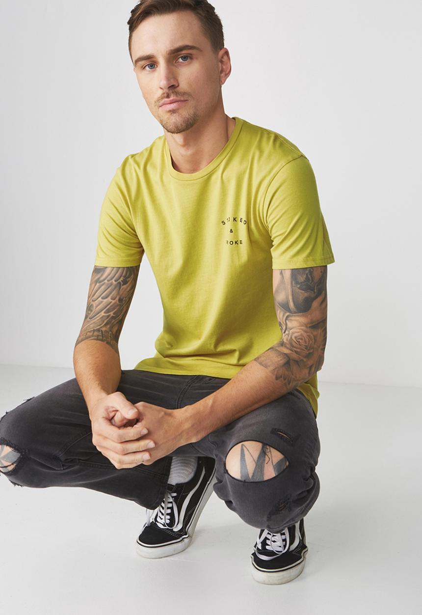 Cotton On - Tbar tee - yellow
