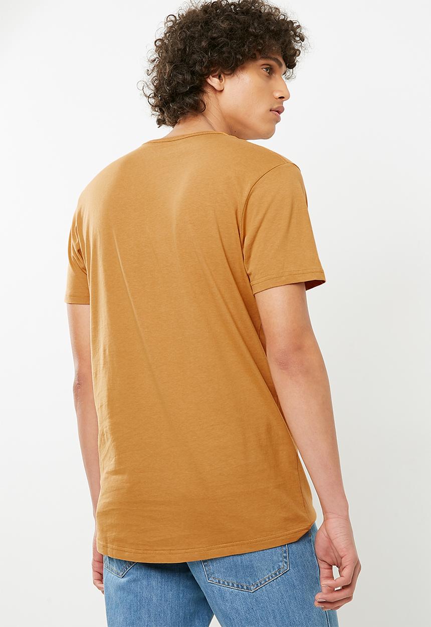 Cotton On - Essential henley tee -  gold