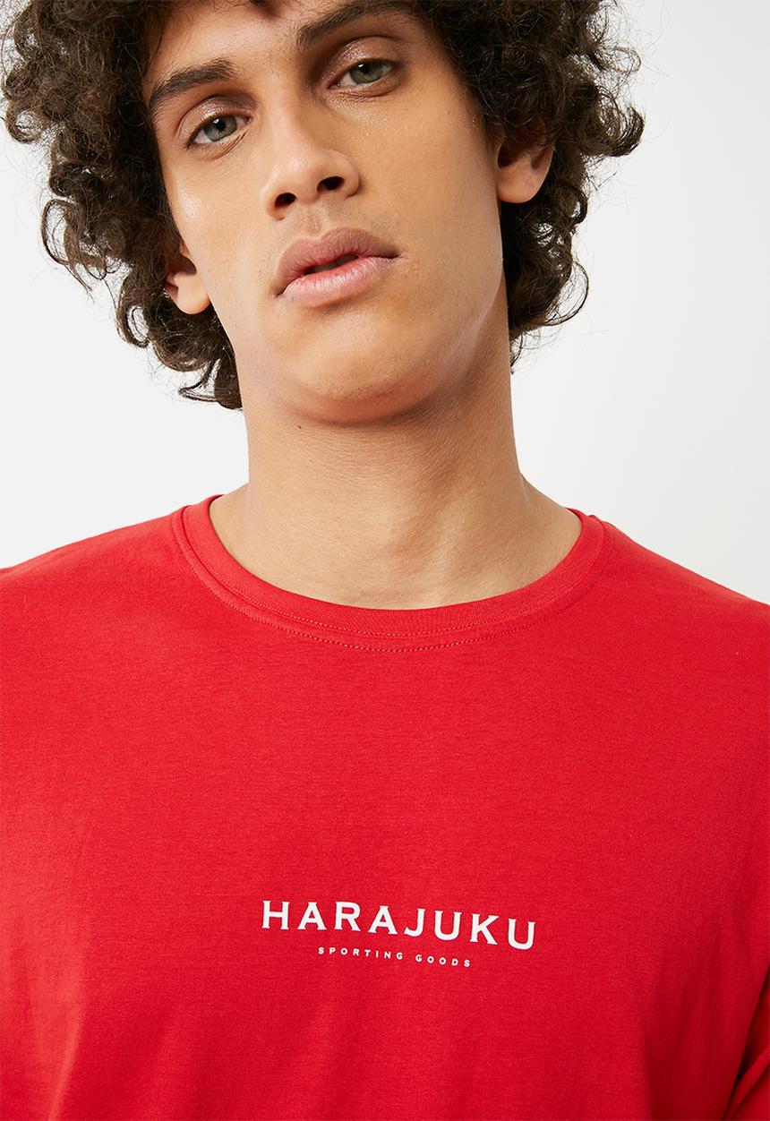 Cotton On - Tbar long sleeve tee - red 