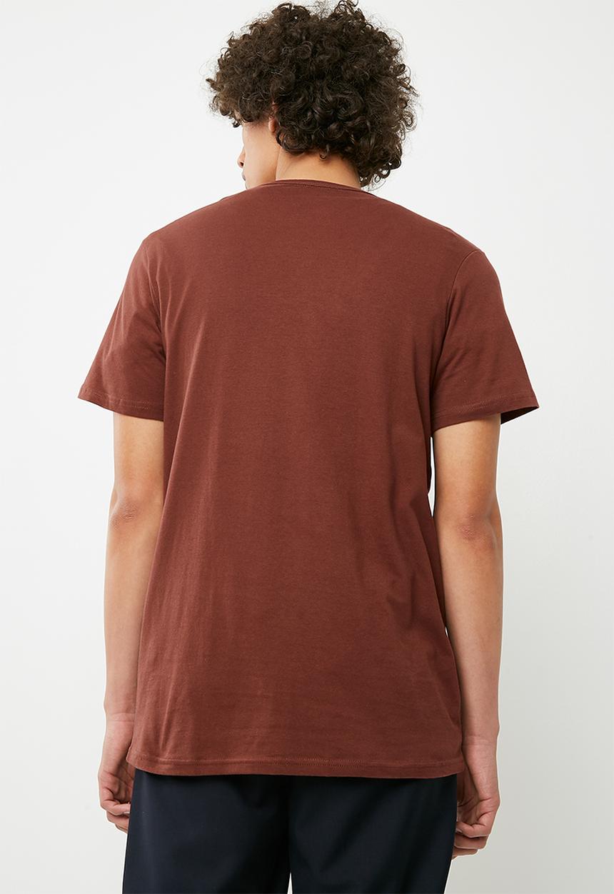 Cotton On - Essential Henley Tee - brown 