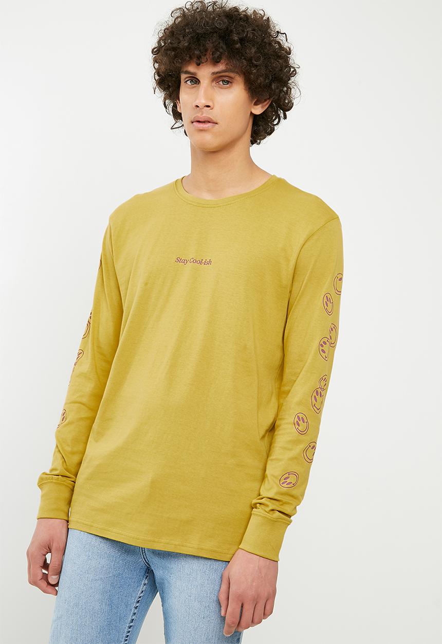 Cotton On - Tbar long sleeve tee - yellow
