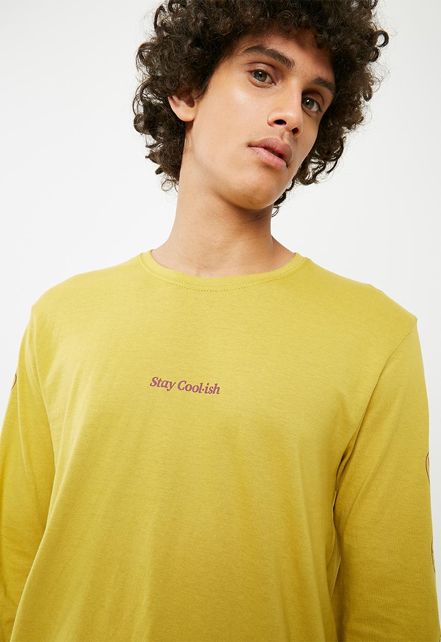 Cotton On - Tbar long sleeve tee - yellow