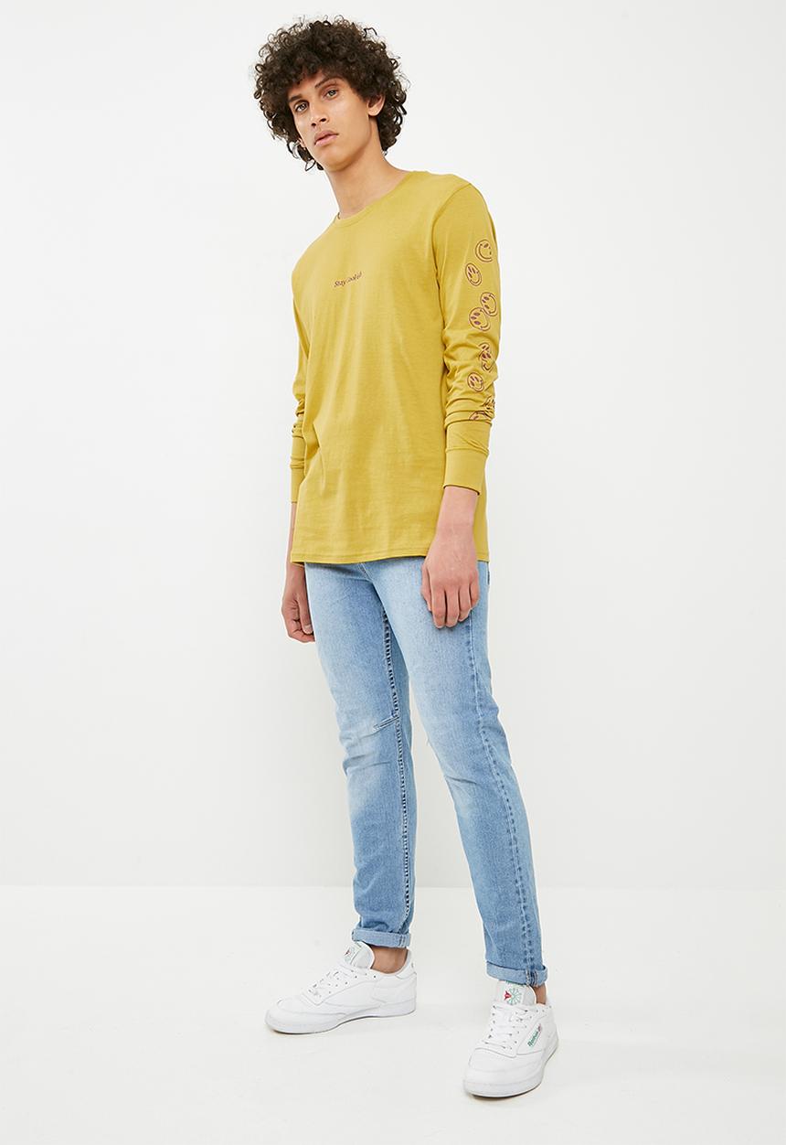 Cotton On - Tbar long sleeve tee - yellow