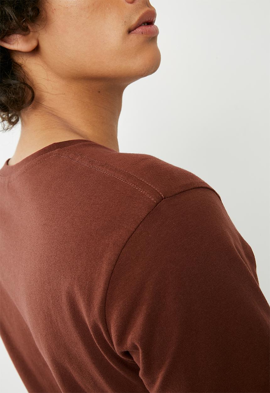 Cotton On - Essential v-neck tee - brown 