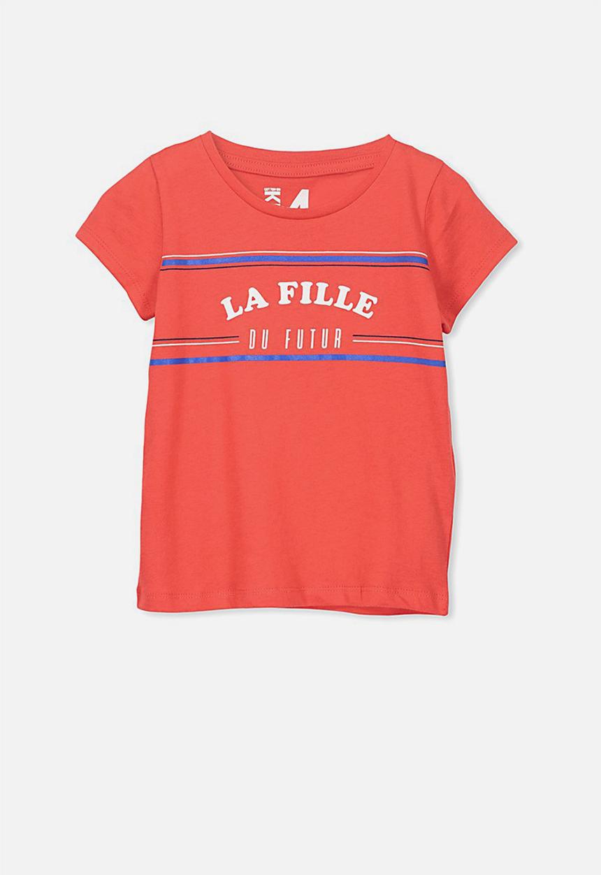 Cotton On - Penelope short sleeve tee - red 