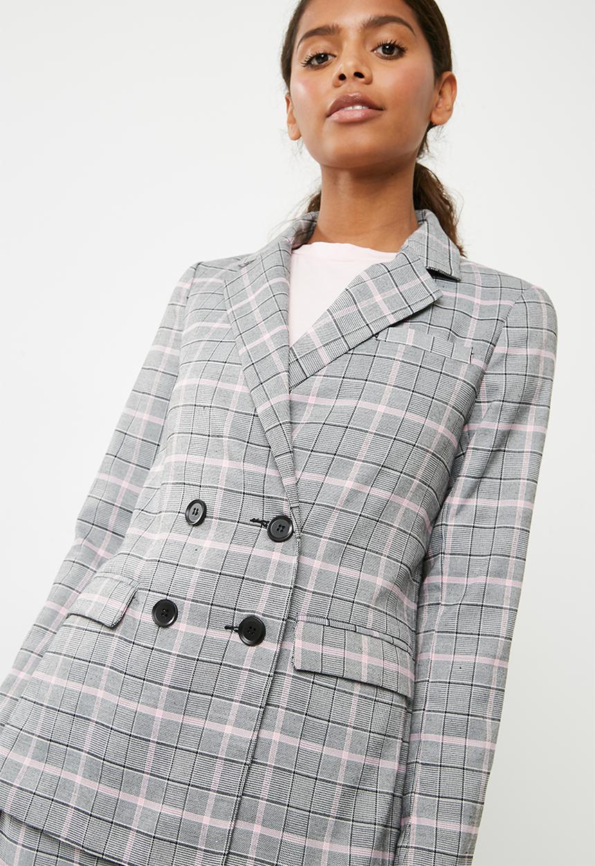 Noisy May - Kaira blazer - black & grey
