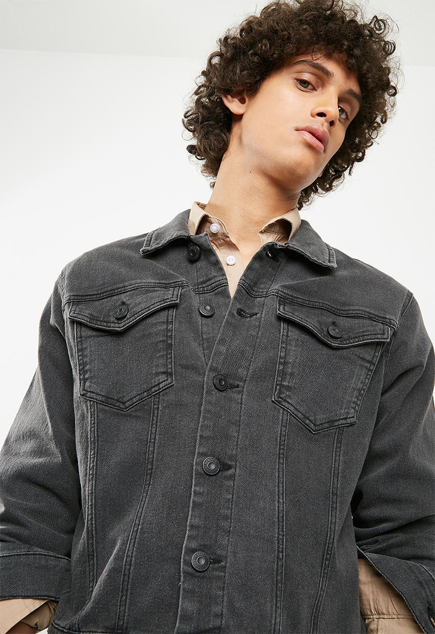 Only & Sons - Camp denim jacket - black