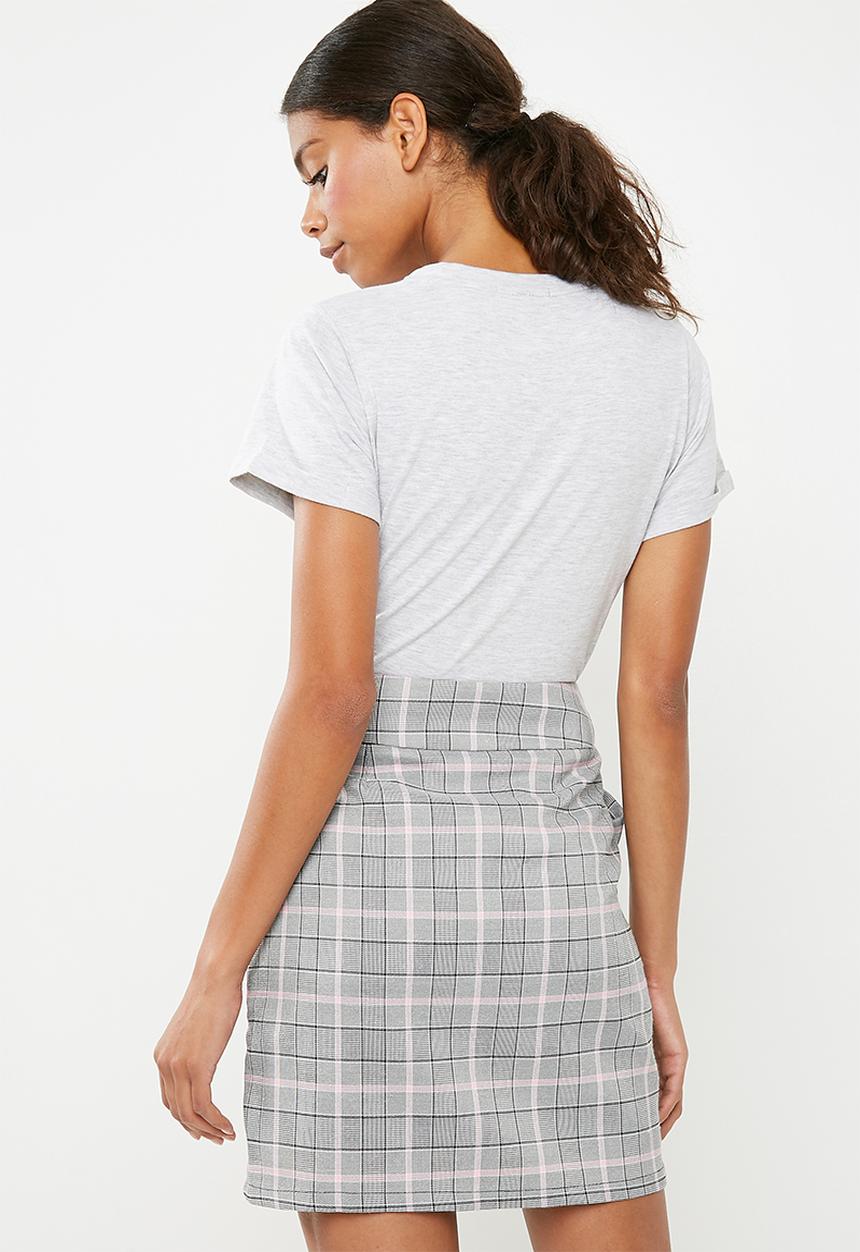 Superbalist - Scoop neck tee 2 pack - grey & pink 