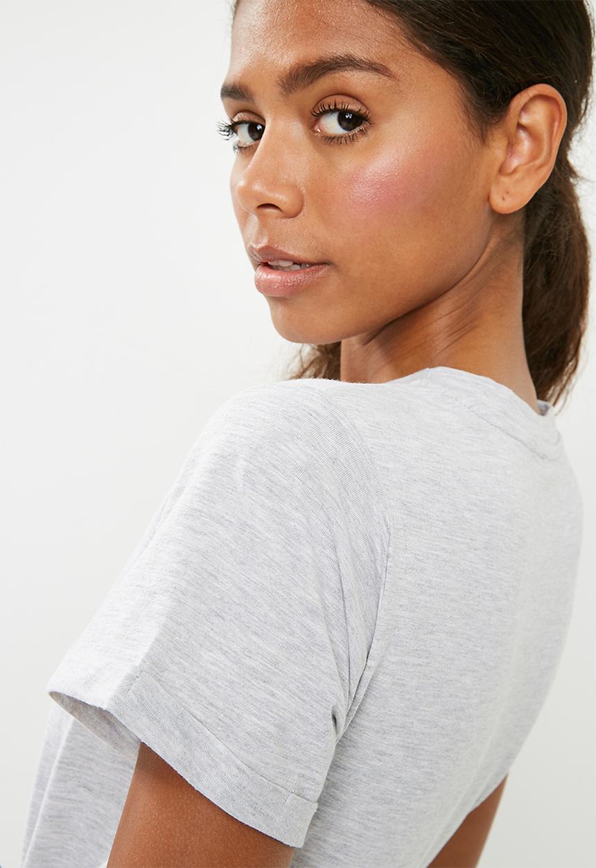 Superbalist - Scoop neck tee 2 pack - grey & pink 