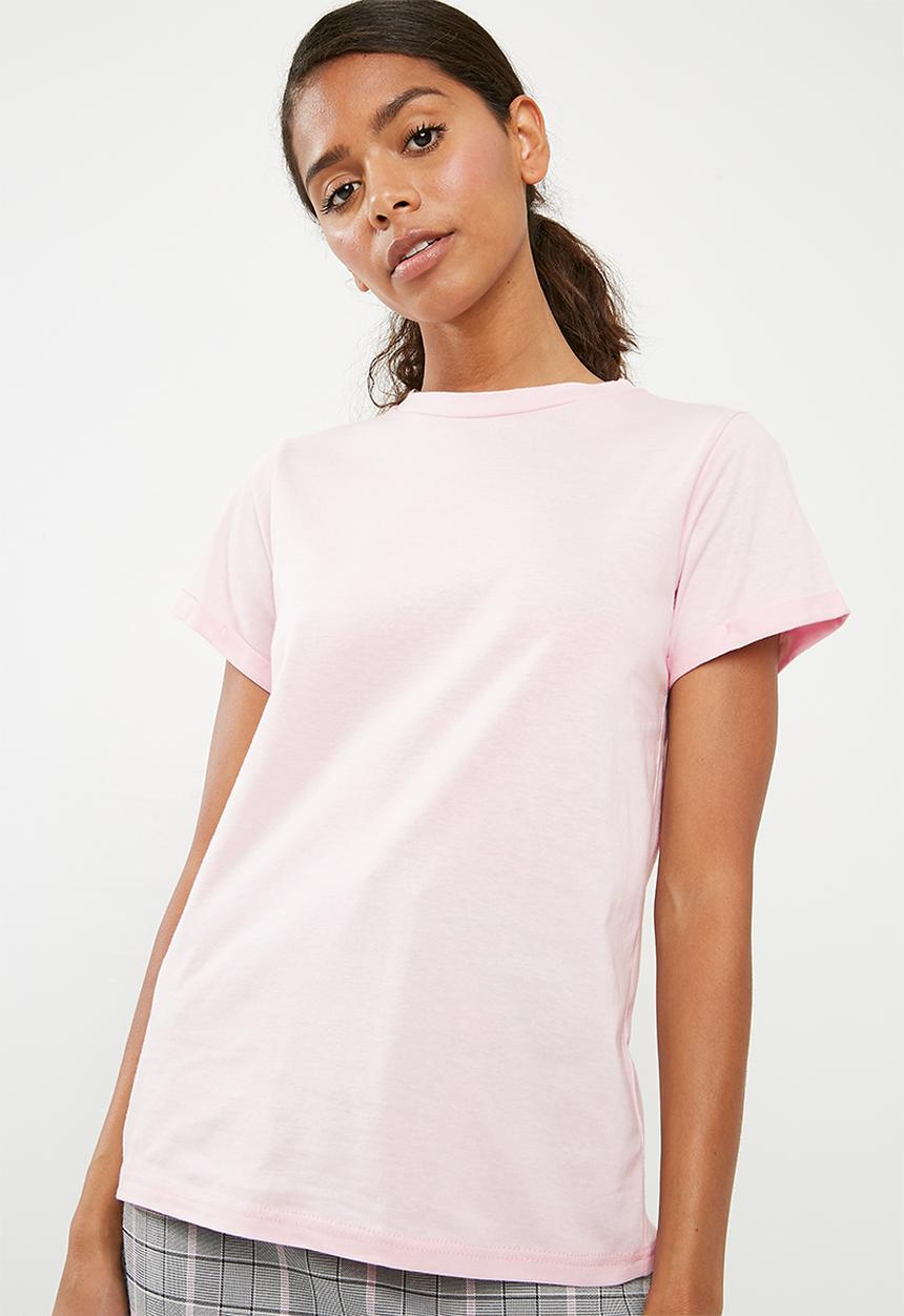 Superbalist - Scoop neck tee 2 pack - grey & pink 