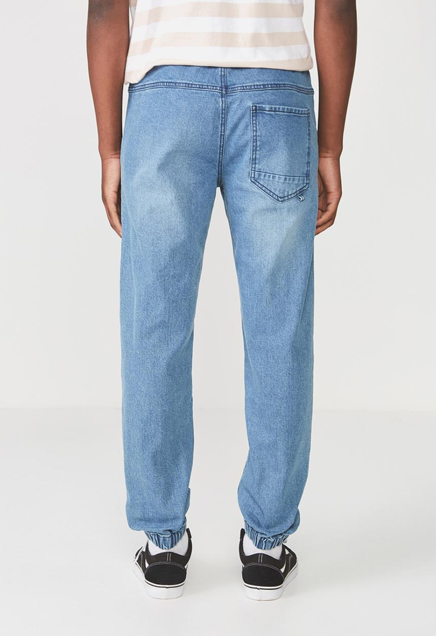 Cotton On - Drake cuffed pant - blue
