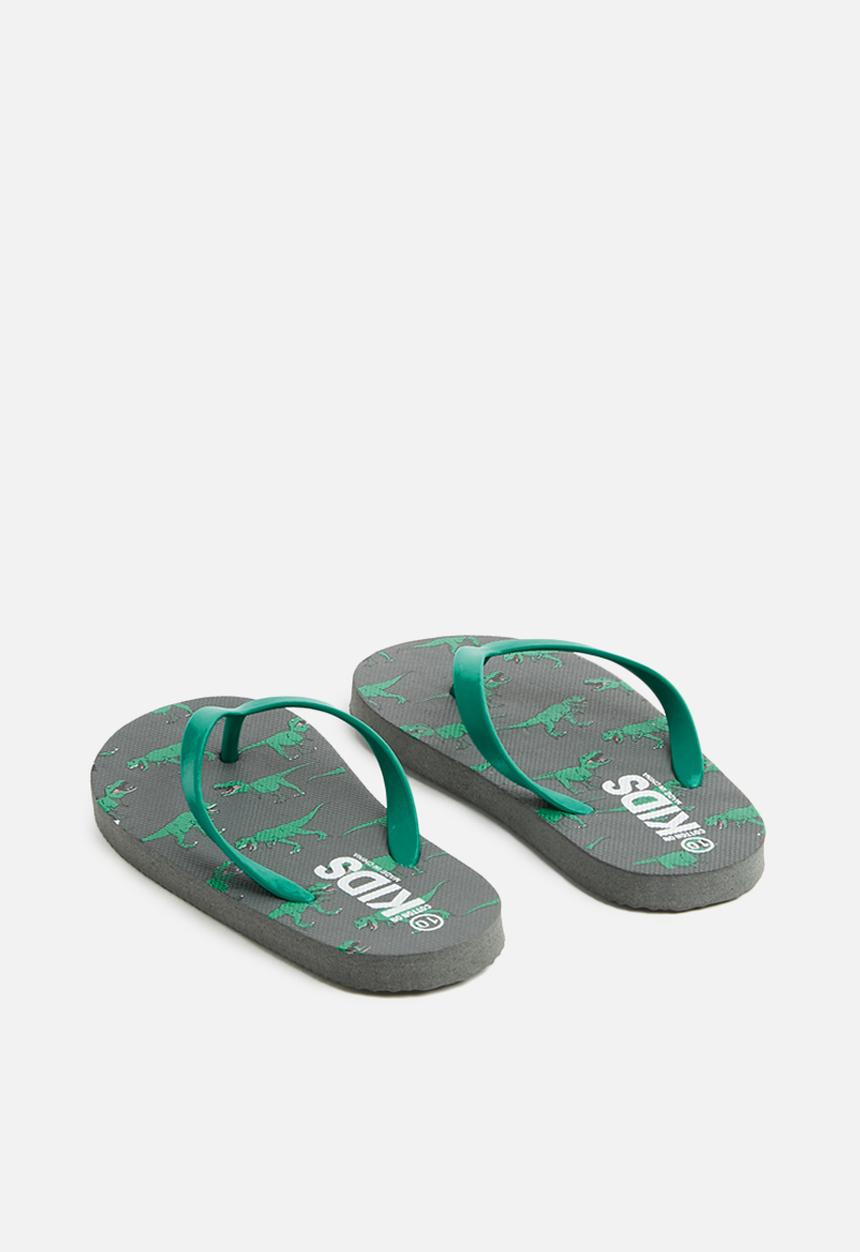 Cotton On - Printed flip flops - green 