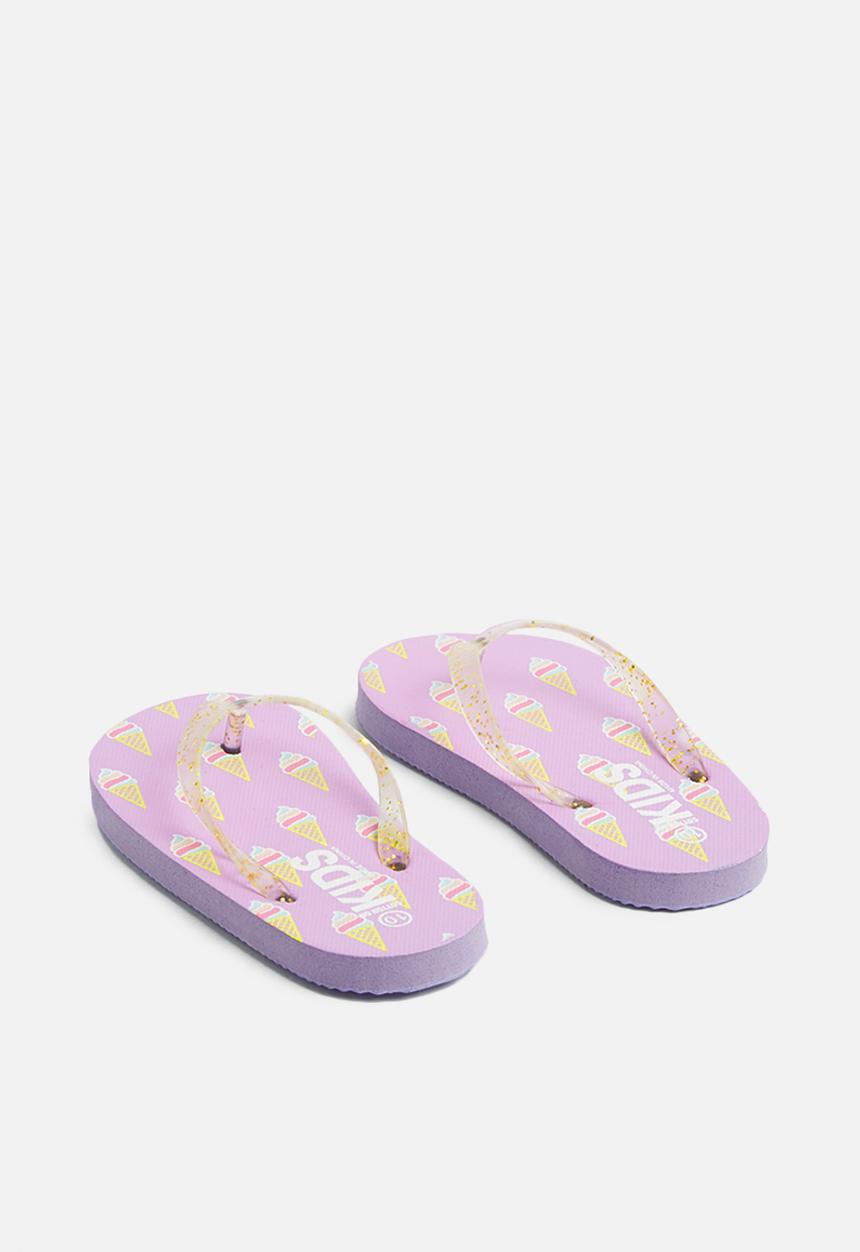Cotton On - Printed flip flops - purple 