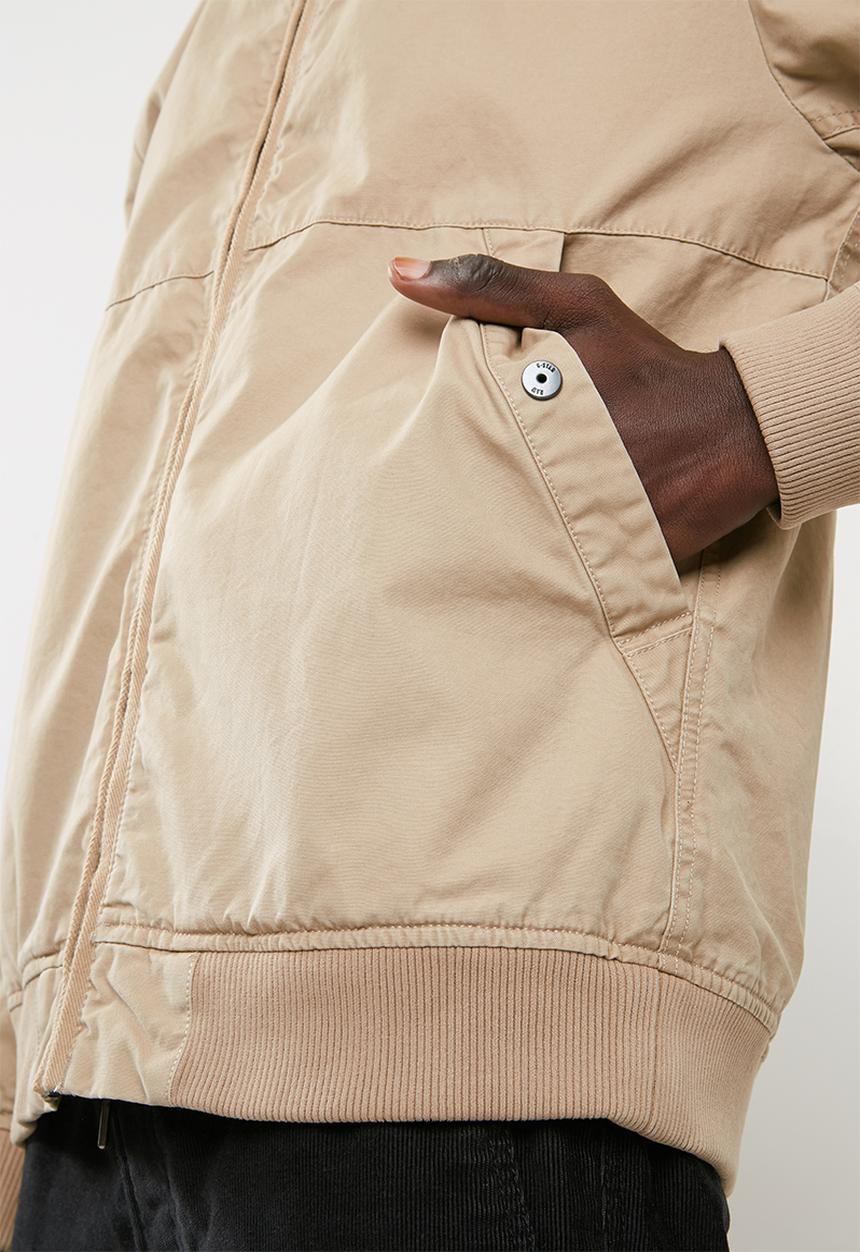 G-STAR - Lucas canvas track jacket - beige