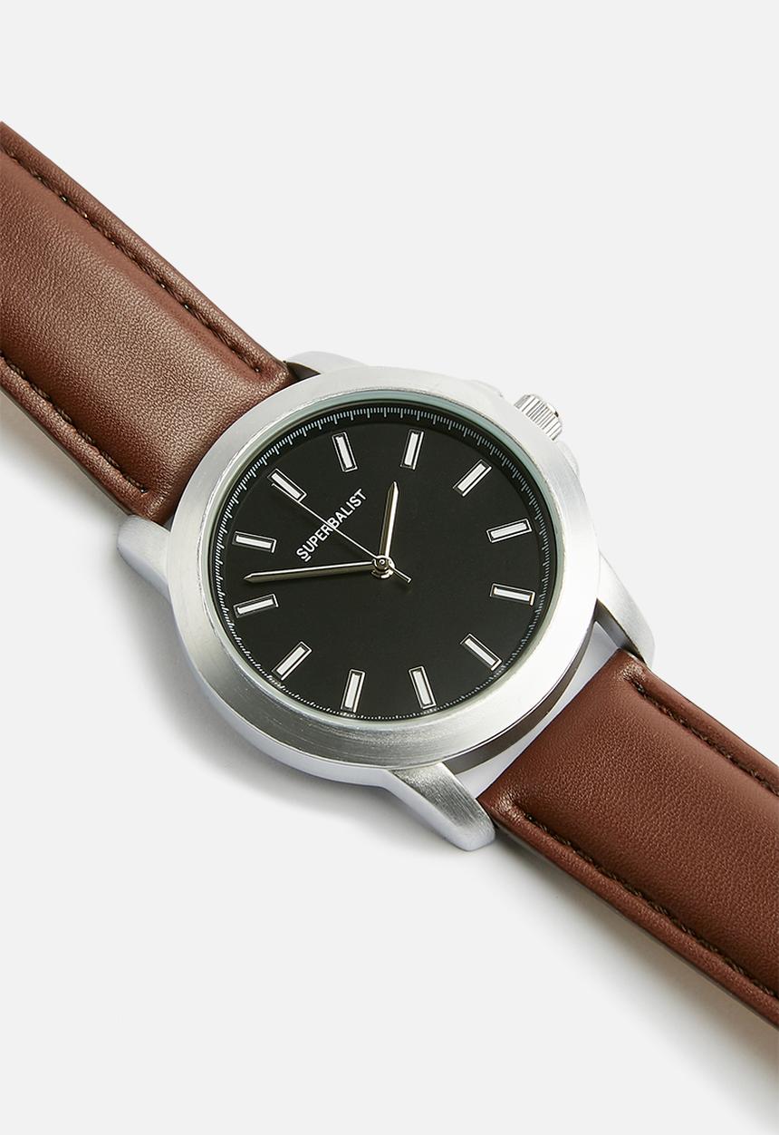 Superbalist - James leather watch - brown