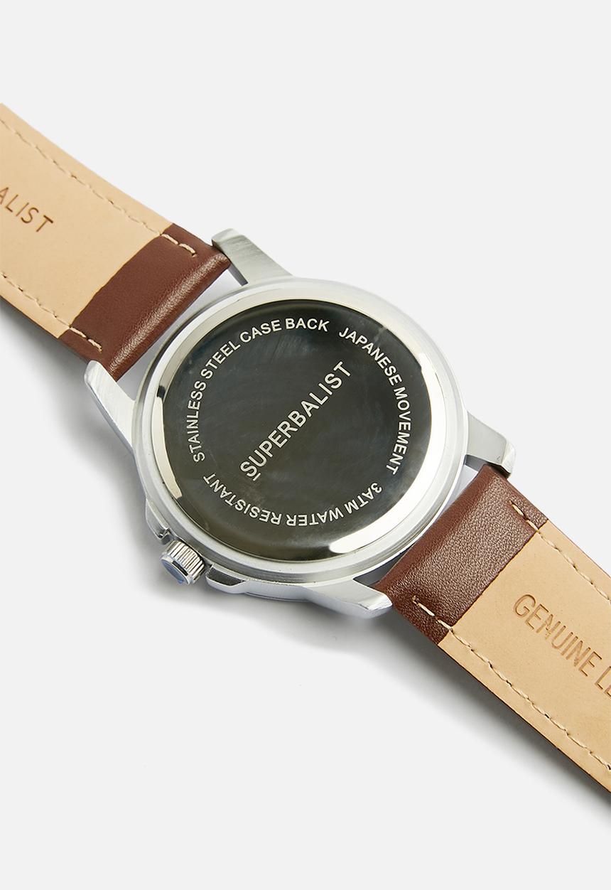Superbalist - James leather watch - brown