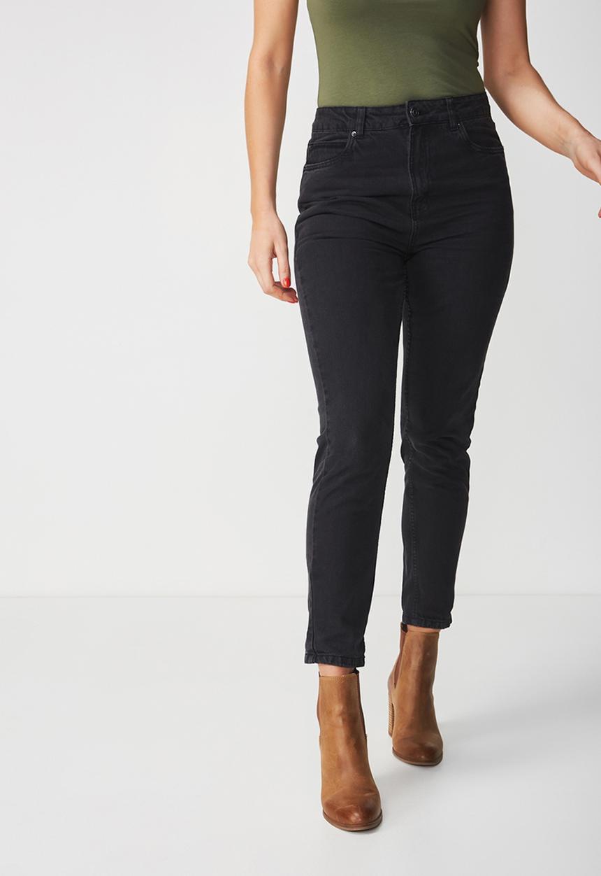 Supré  - The cool mom jean - black