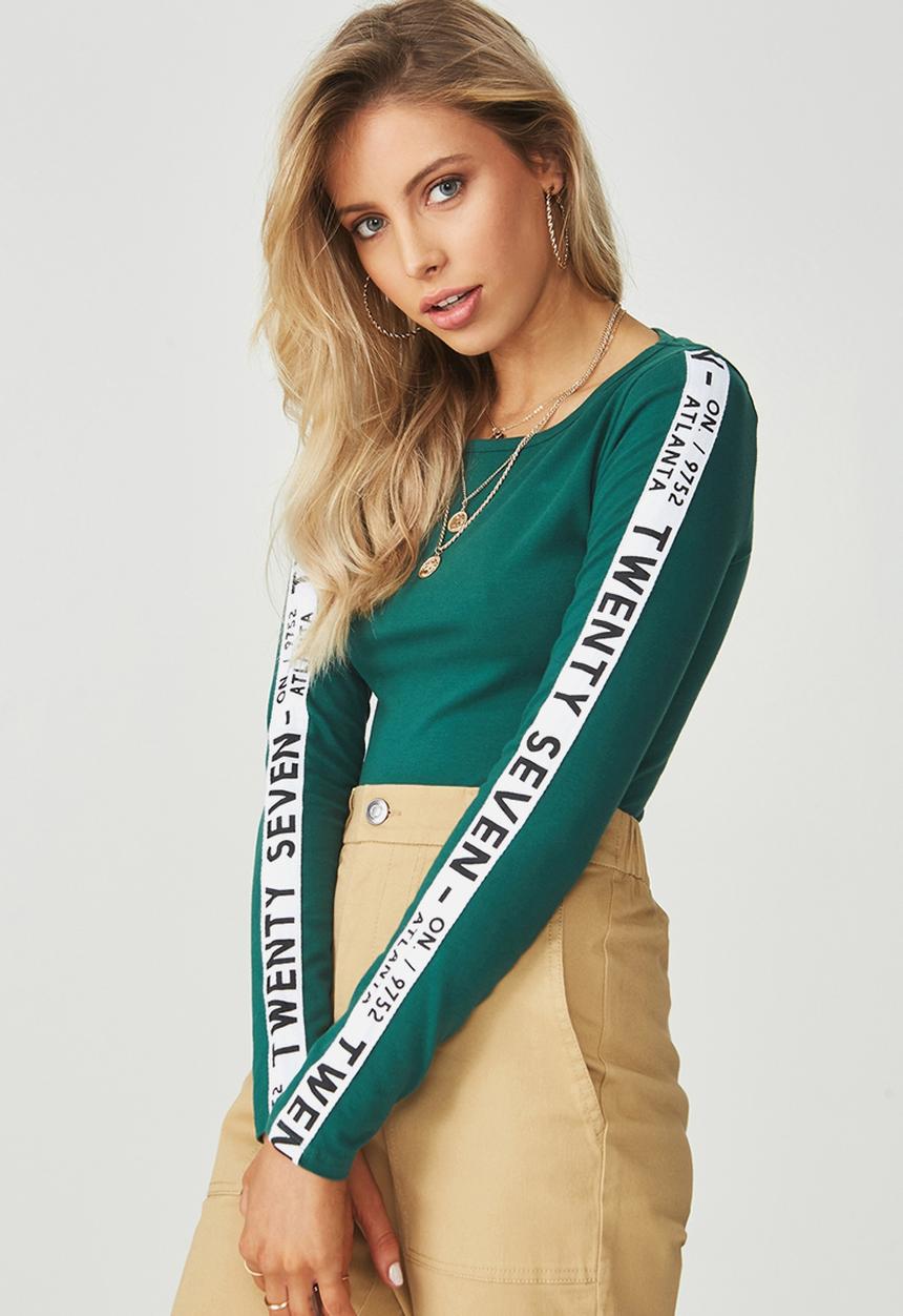 Supré  - Sport tape bodysuit - green