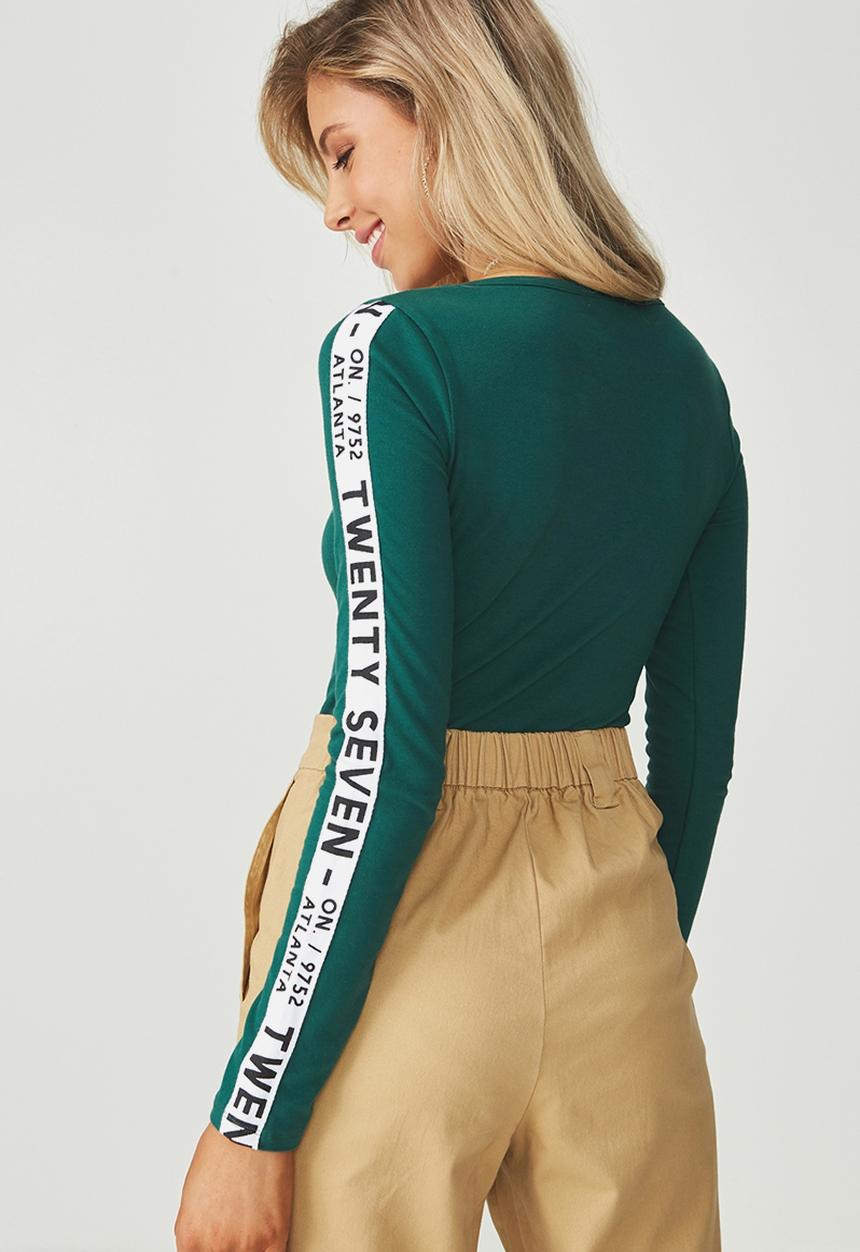 Supré  - Sport tape bodysuit - green