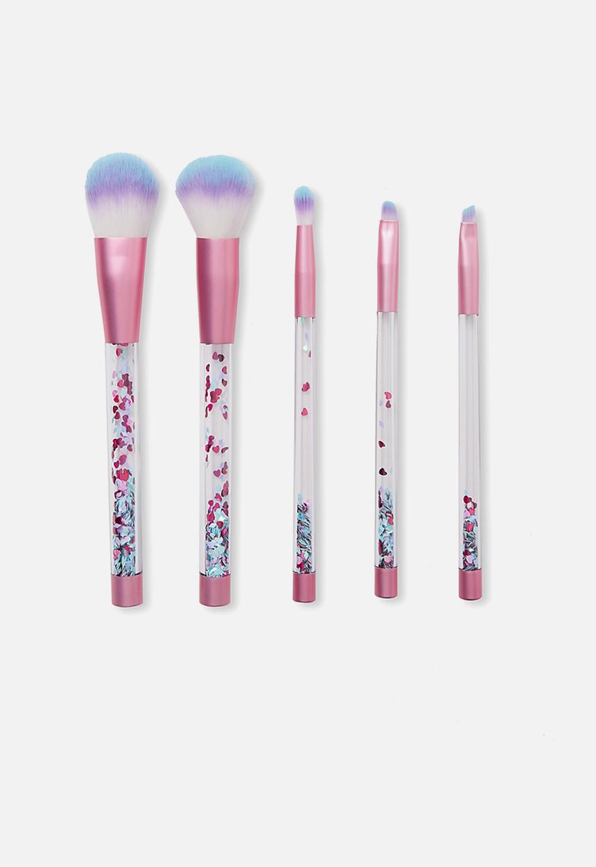 Supré  - Glitter make up brush set - mermaid 