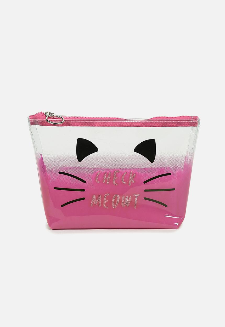 Supré  - Goto beauty pouch - pink ombre meow