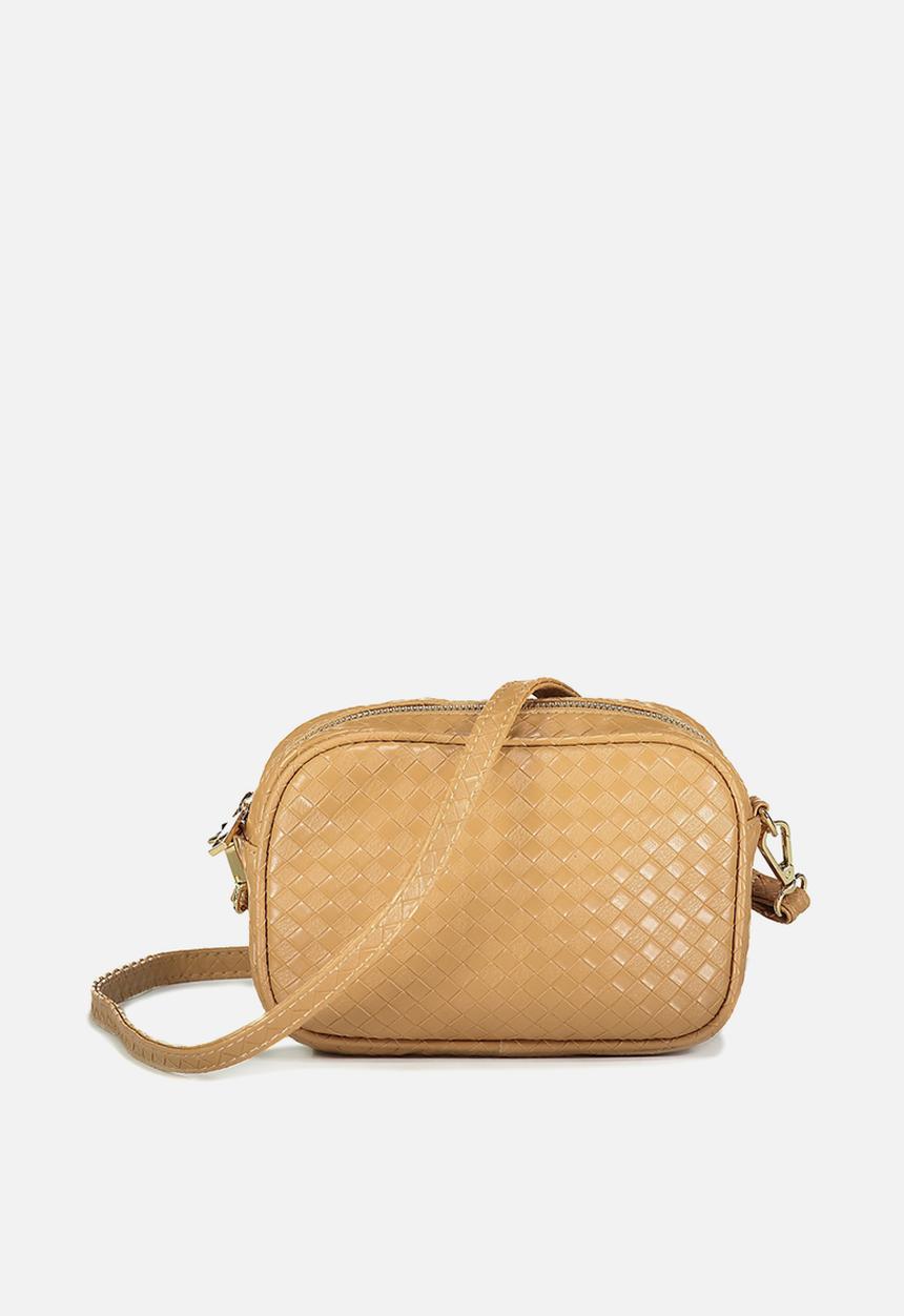 Rubi - Cameron cross body bag - tan woven