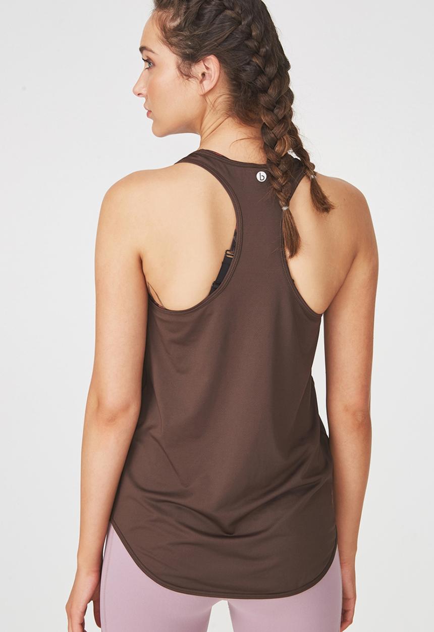 Cotton On - Training tank top - smokey bronze