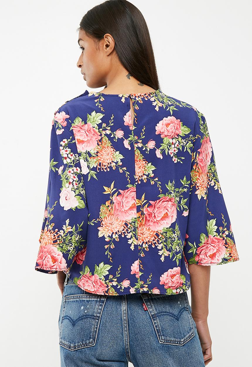Superbalist - Button detail blouse - navy