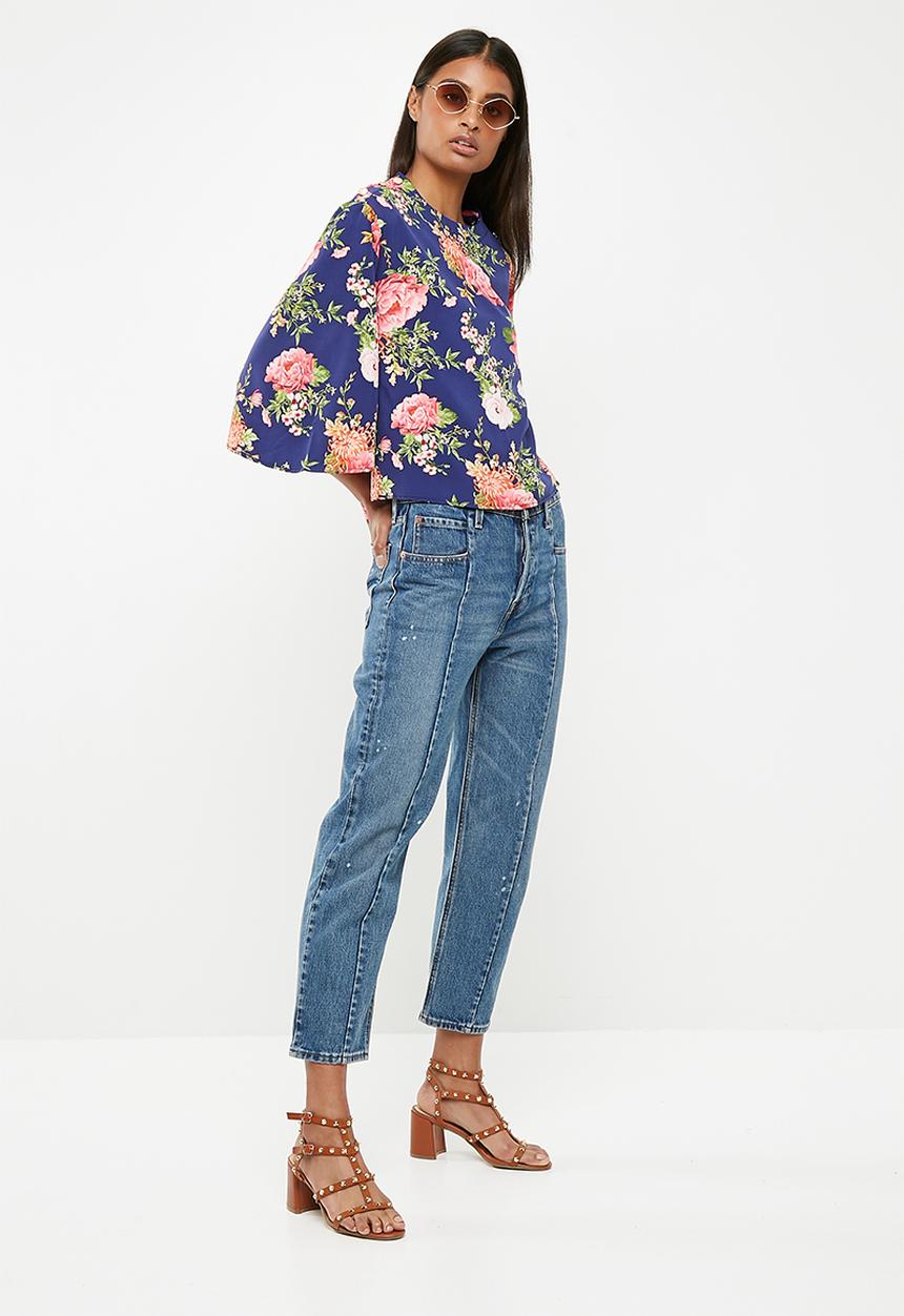 Superbalist - Button detail blouse - navy