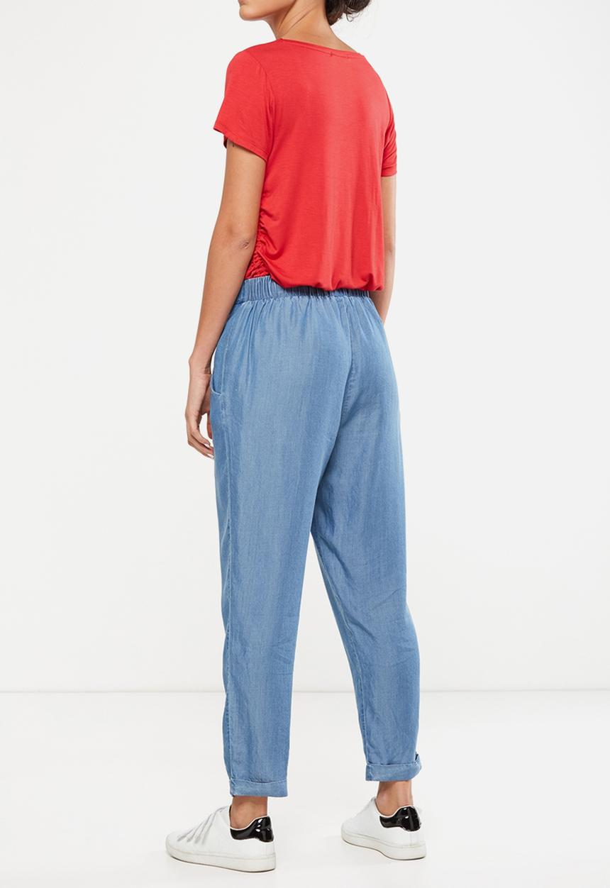 Cotton On - Kali drapey pant - blue