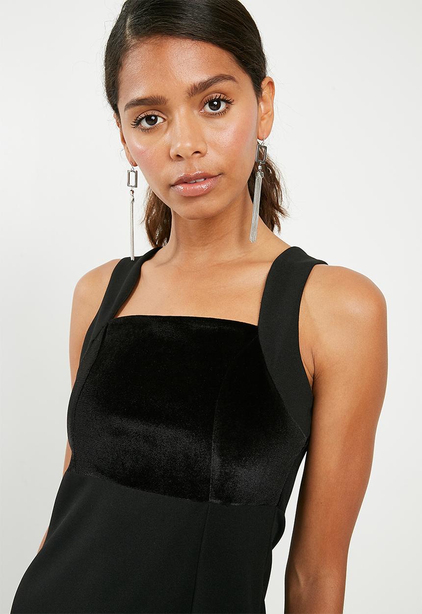 Superbalist - Scuba maxi with high slit - black 