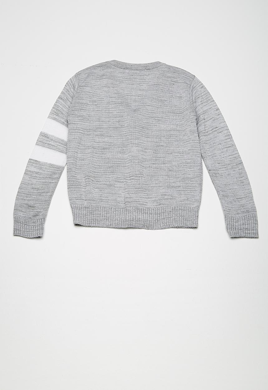 Superbalist - Two stripe cardi - grey 