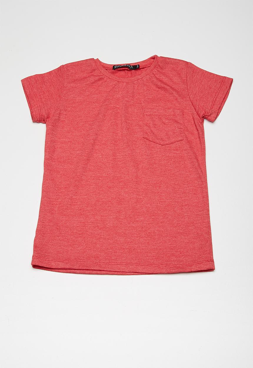 Superbalist - Kids boys crew neck with pocket - red